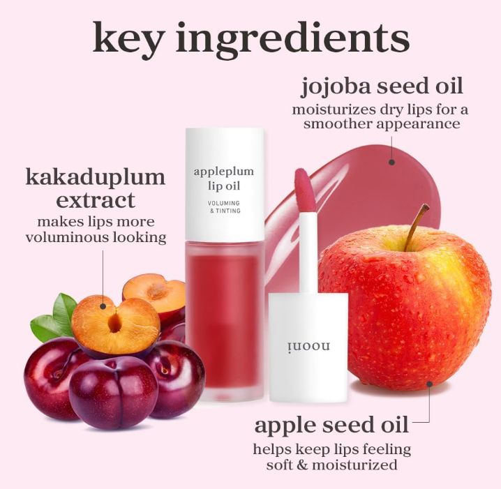 nooni appleplum lip oil